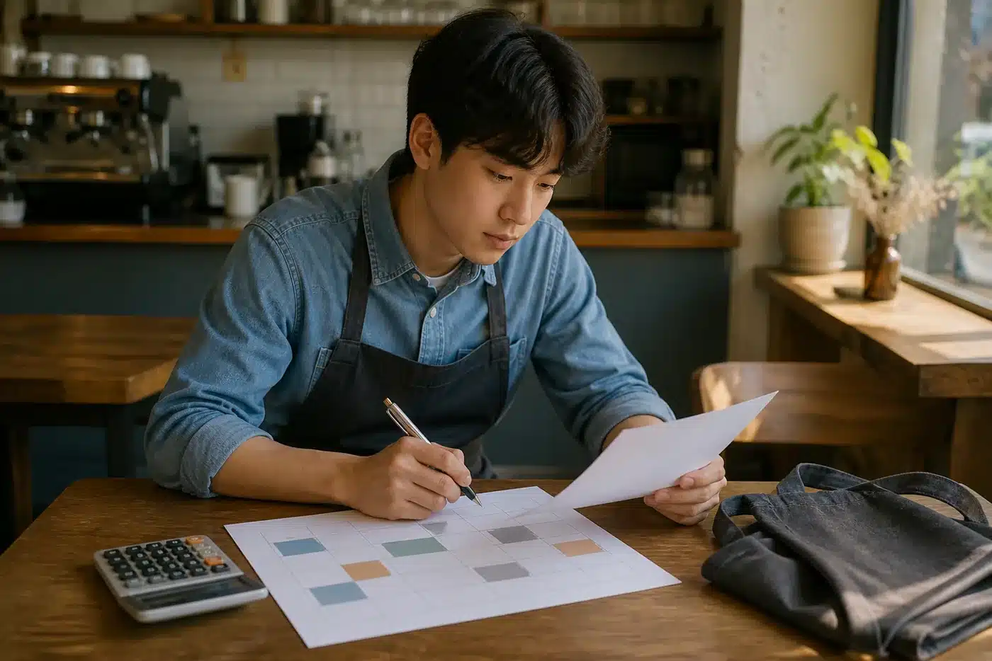 아르바이트 주간 근무표로 주휴수당을 계산하는 사례